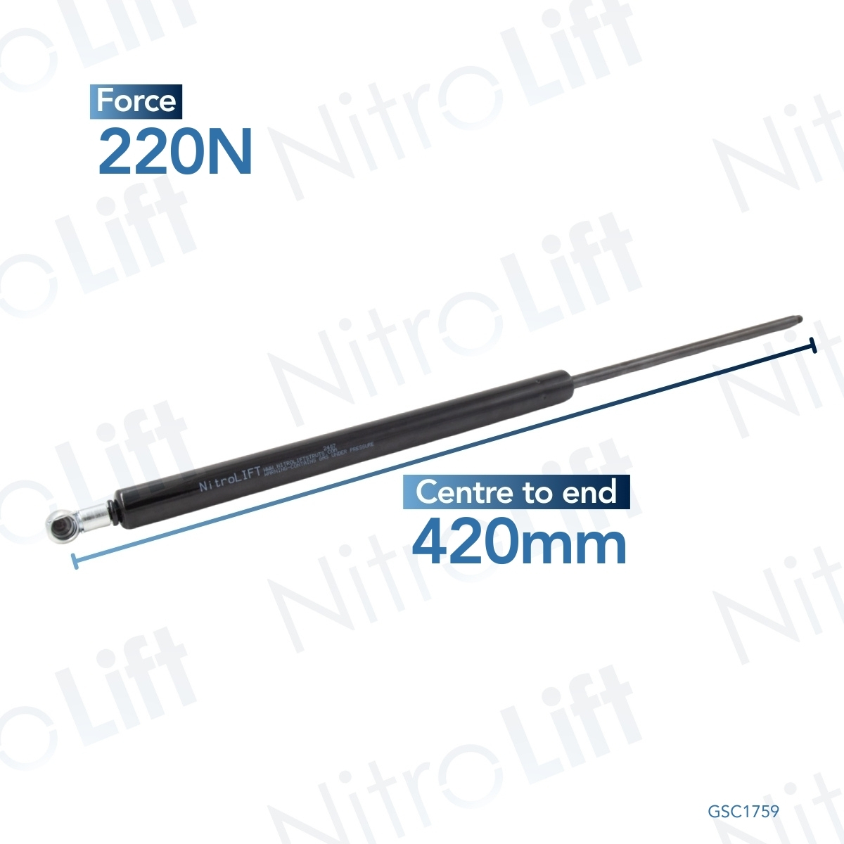 NitroLift Nissan Navara Truckman Top Gas Strut (42cm)